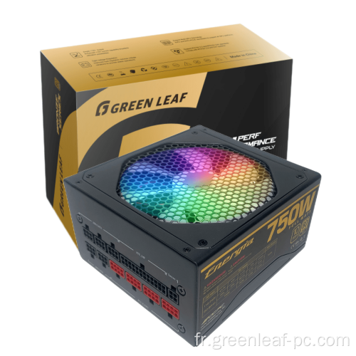 80Plus Gold PC 750W 800W Alimentation de jeu